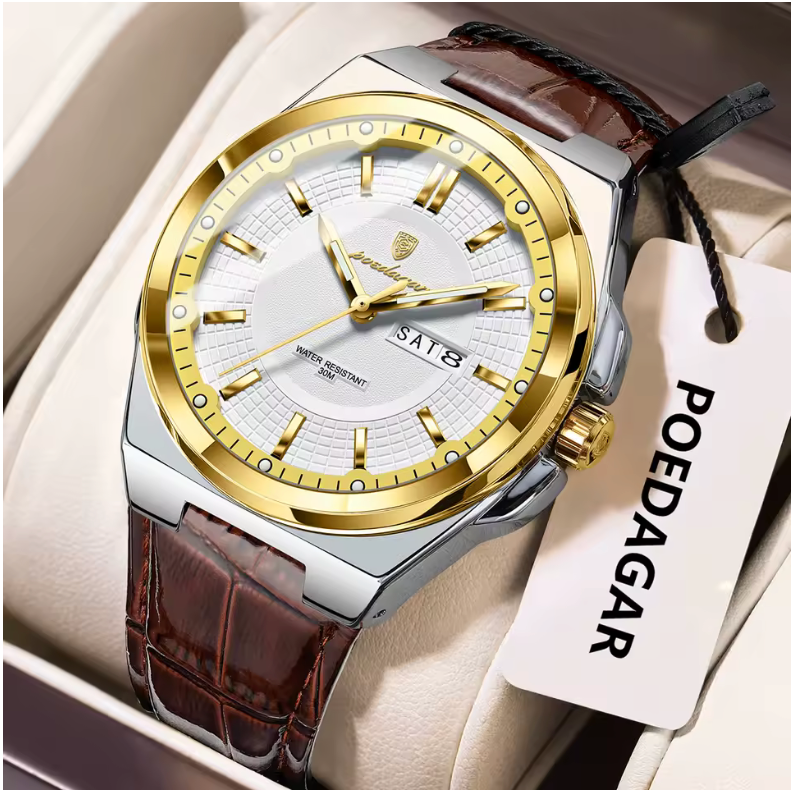 QUARTZ LEATHER WATCH